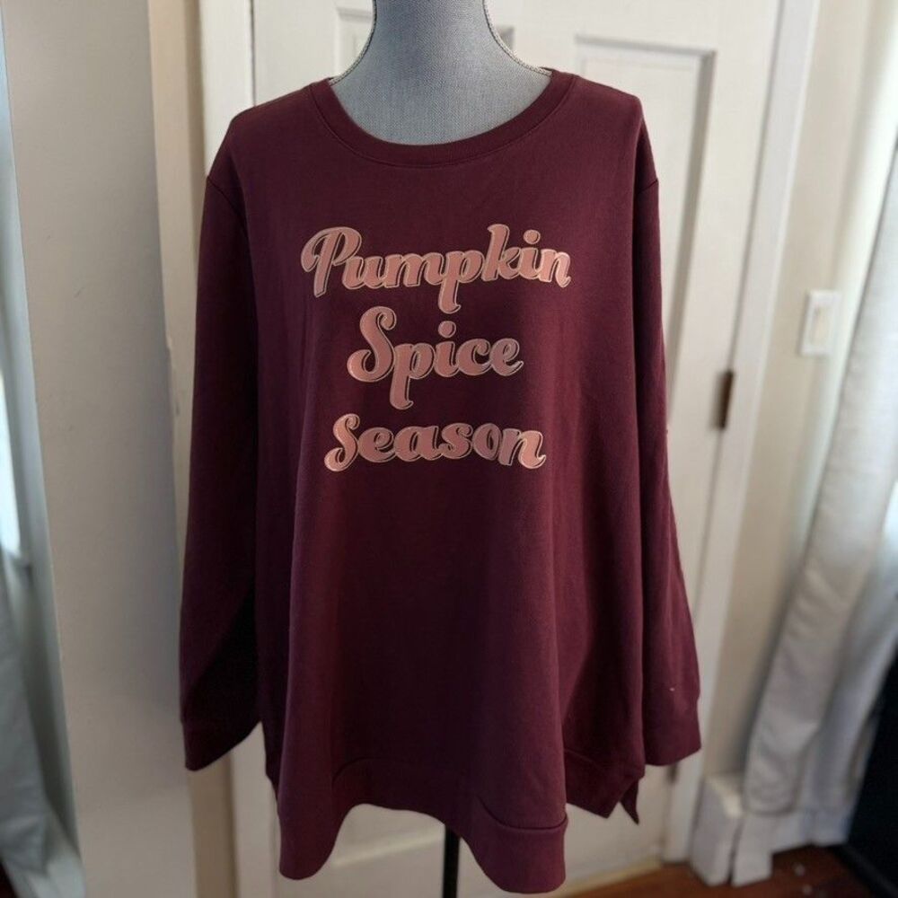 Lane Bryant Pumpkin Spice Season Sweatshirt 14/16 NWT